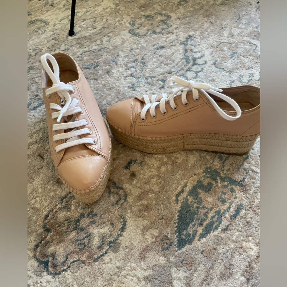 Miu Miu Leather Espadrilles Great Condition, very lightly used Size 36